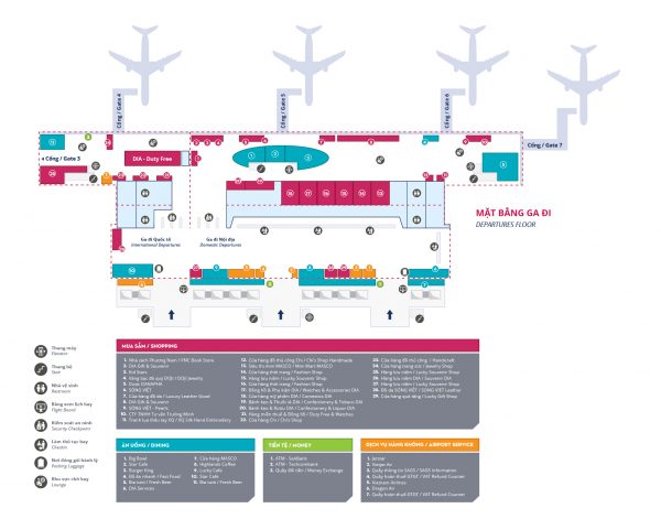 Da Nang International Airport Map | Kinh nghiệm du lịch và mua sắm tại ...